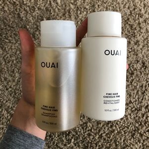 OUAI fine hair shampoo and conditioner